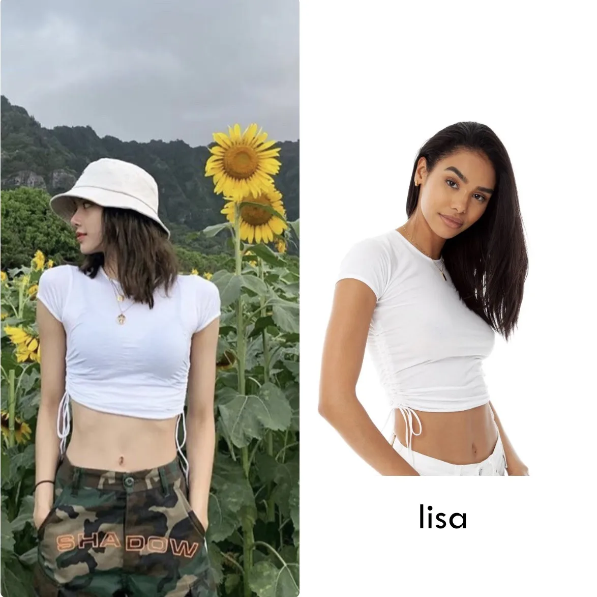 Kpop Blackpink Lisa same летняя футболка с завязкой, с круглым вырезом горловины, Женская Корейская Сексуальная короткая узкая футболка с росой пупка, женская футболка, топы