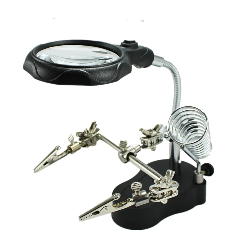 

Desktop LED Lamp Repair Magnifying Glass 16126-A Glass Soldering Station Repair Magnifying Glass Industrial Equipment Tools