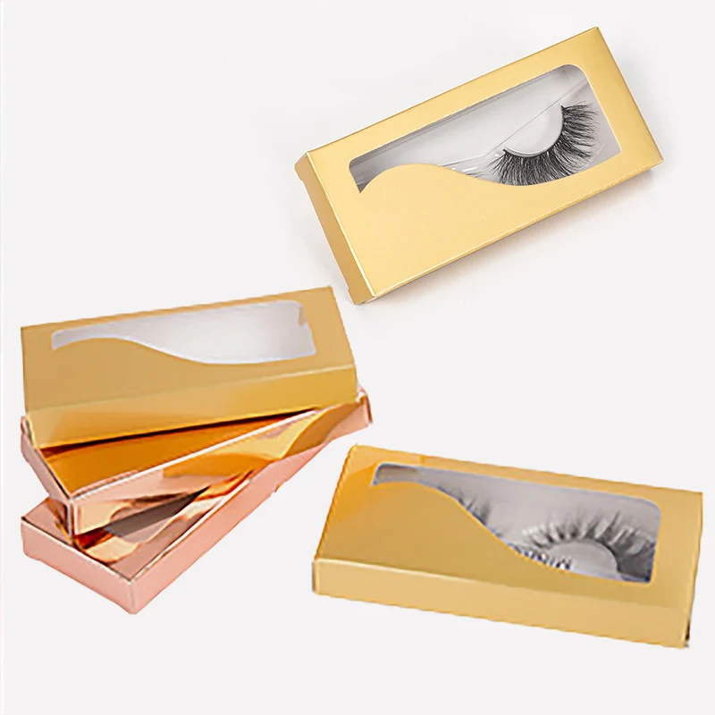 SEXYSHEEP 1-пара ресниц коробка 3D норковые ресницы упаковка нескольких стилей высокого качества материал коробка с ресницами - Цвет: 1pair yellow