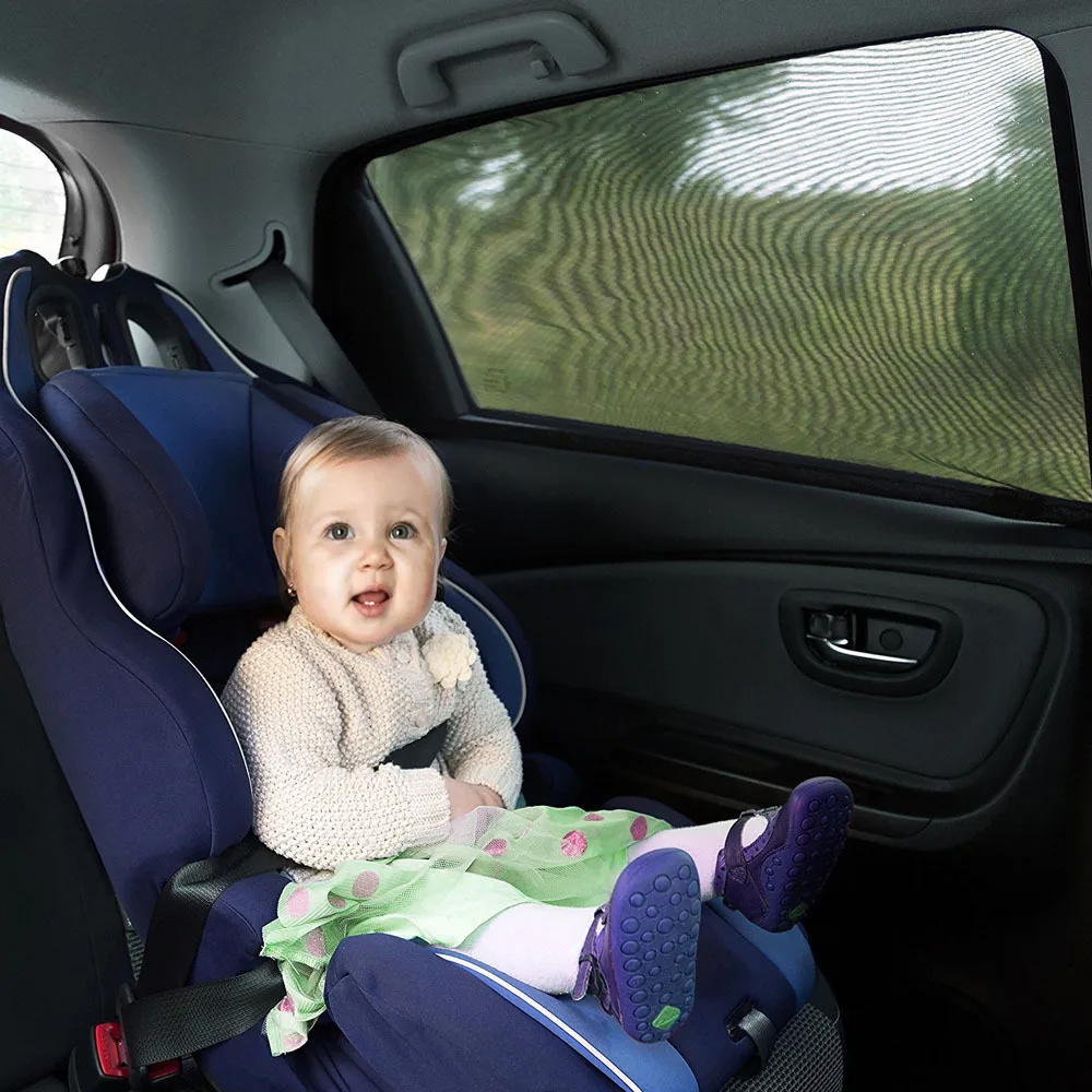 

2Pcs Car Window Cover Sunshade Curtain UV Protection Front Side Car Sunshade Shield Baby Sun Visor Protector Window Car Accessor