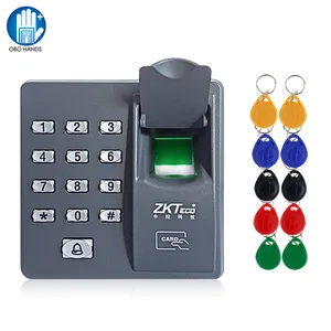 fingerprint access control system rfid keypad biometric finger print card reader access controller 10pcs em4100 keyfobs free global shipping