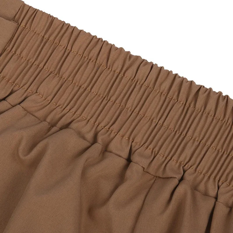 

Nueva Alta cintura pantalones de Color liso de verano de mujer de encaje Casual a Harem Pantalones mujer suelta bolsillos clsic