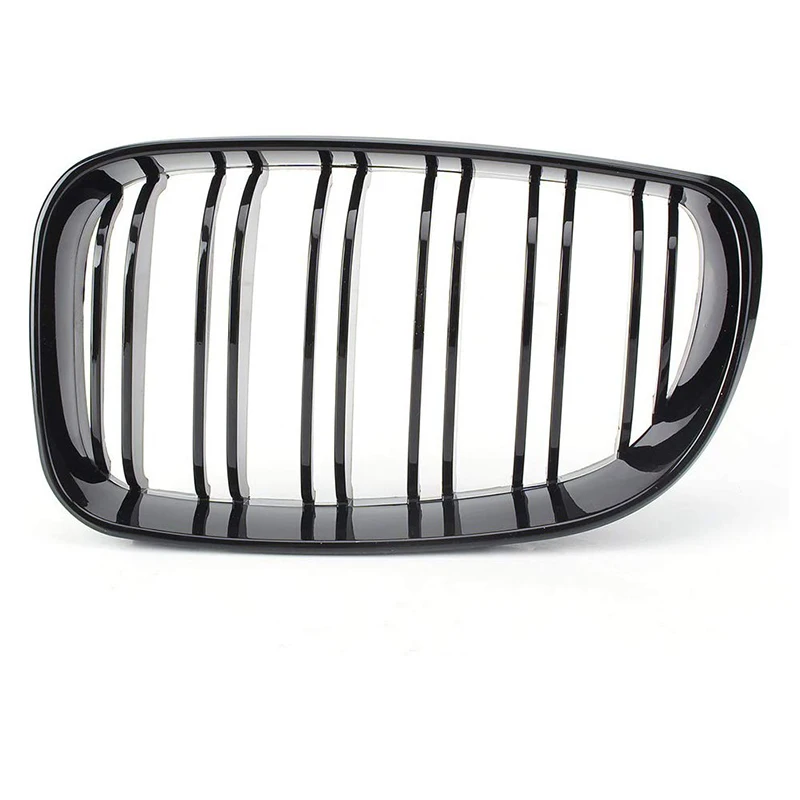 

Glossy Black Dual Slats Front Kidney Grille Grill Replacement for BMW E81 E87 E82 E88 120I 128I 130I 135I Selected 2007-2011