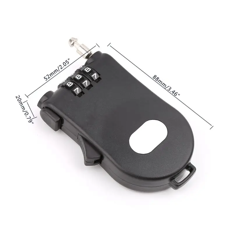 Новый Выдвижной замок с кодовым замком из Проволочной веревки для улицы ключом |