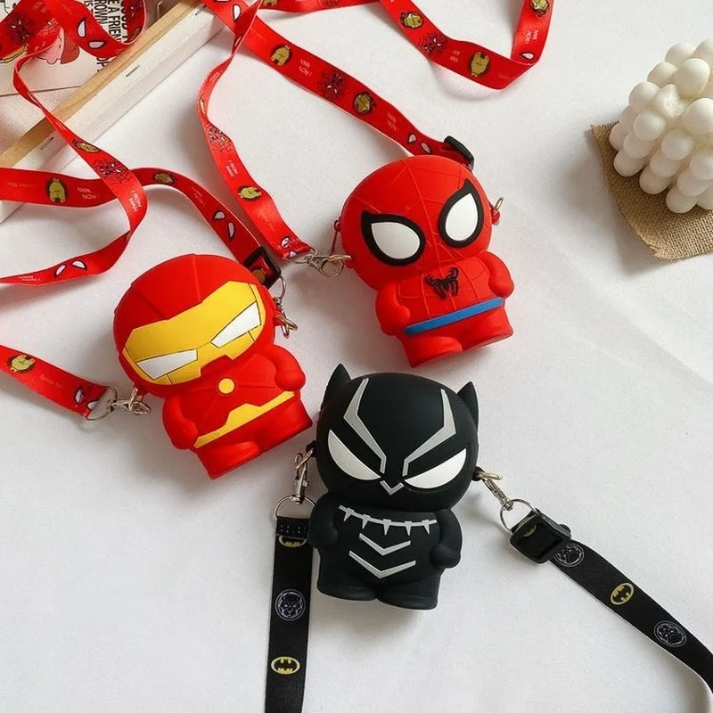 Новая модная детская сумка на плечо Disney с изображением Человека-паука Железного