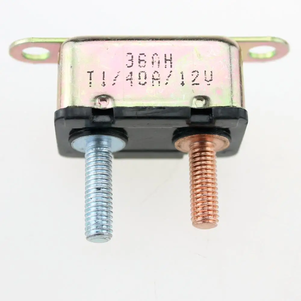 40A 12v Auto Automatic Fuse Reset Circuit Breaker Copper Stud Bolt Type 1 40 Amp |
