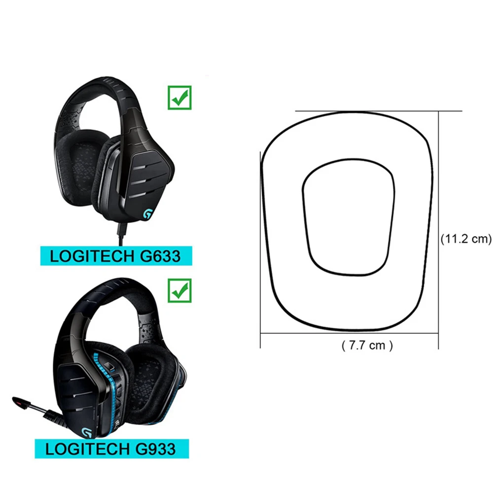 Амбушюры для наушников Logitech G633 G933 сменные амбушюры из пеноматериала аксессуары