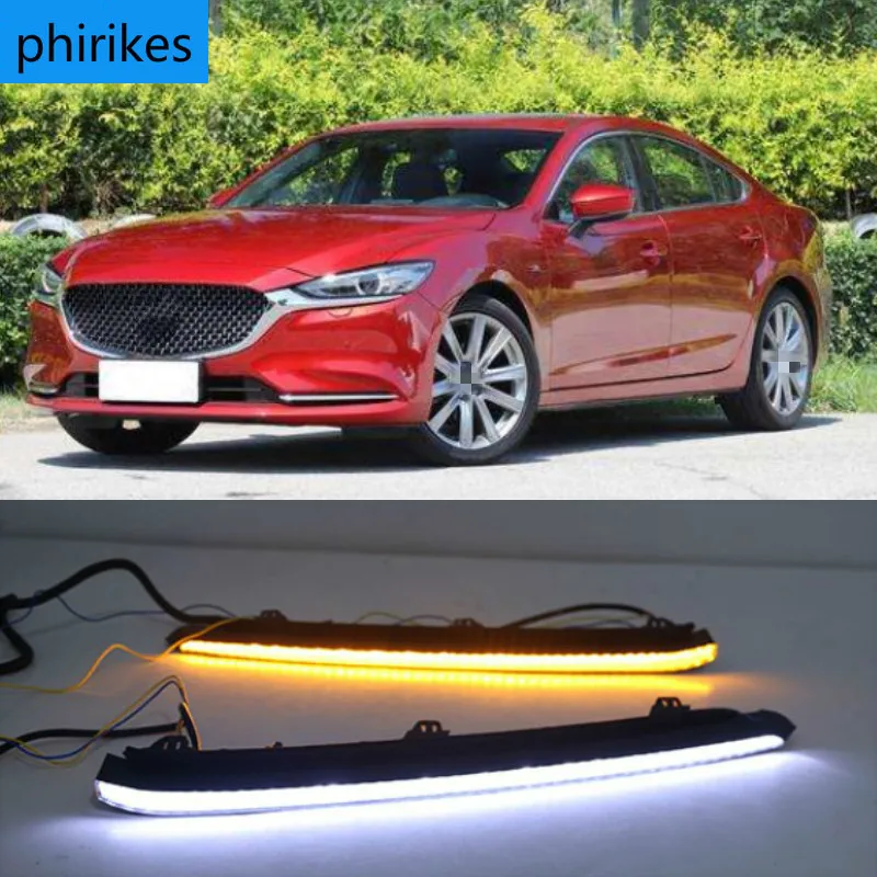 Светодиодные дневные ходовые огни светильник для Mazda 6 Atenza 2020 2021 автомобильные