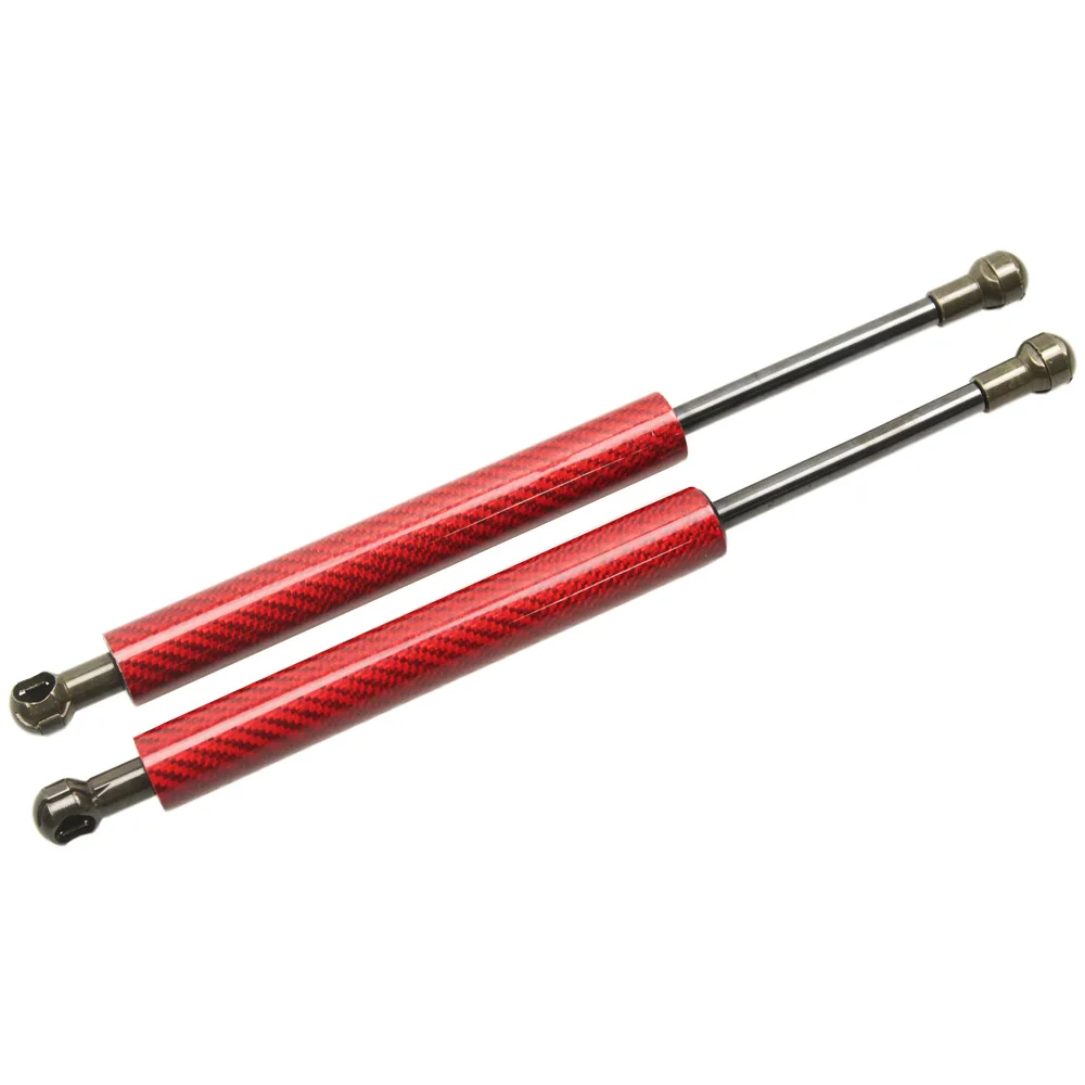 red carbon fiber Для 2000-2010 Lexus SC430 w/Spolier конвертируемый багажник загрузки углеродное волокно газовые Пружинные стойки демпфер подъем поддержка 14,76 дюймов - Цвет: red carbon fiber