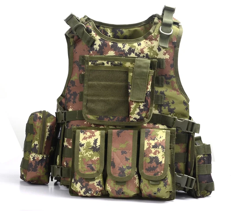 Italy camouflage Военный тактический жилет Камуфляжный бронежилет спортивная одежда охотничий жилет армейский Молл полицейский пуленепробиваемый жилет - Цвет: Italy camouflage