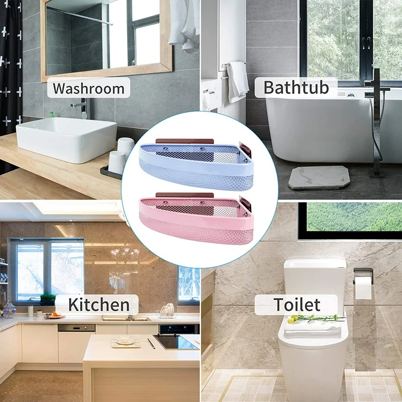 2 шт./упаковка настенный органайзер для душа из нержавеющей стали|Полки ванной| |