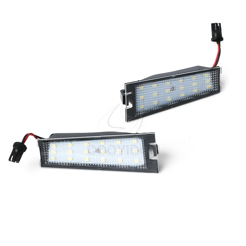 COOYIDOM 1 пара 18 SMD светодиодный светильник номерного знака Лампа для Cadillac Cts 4 Двери