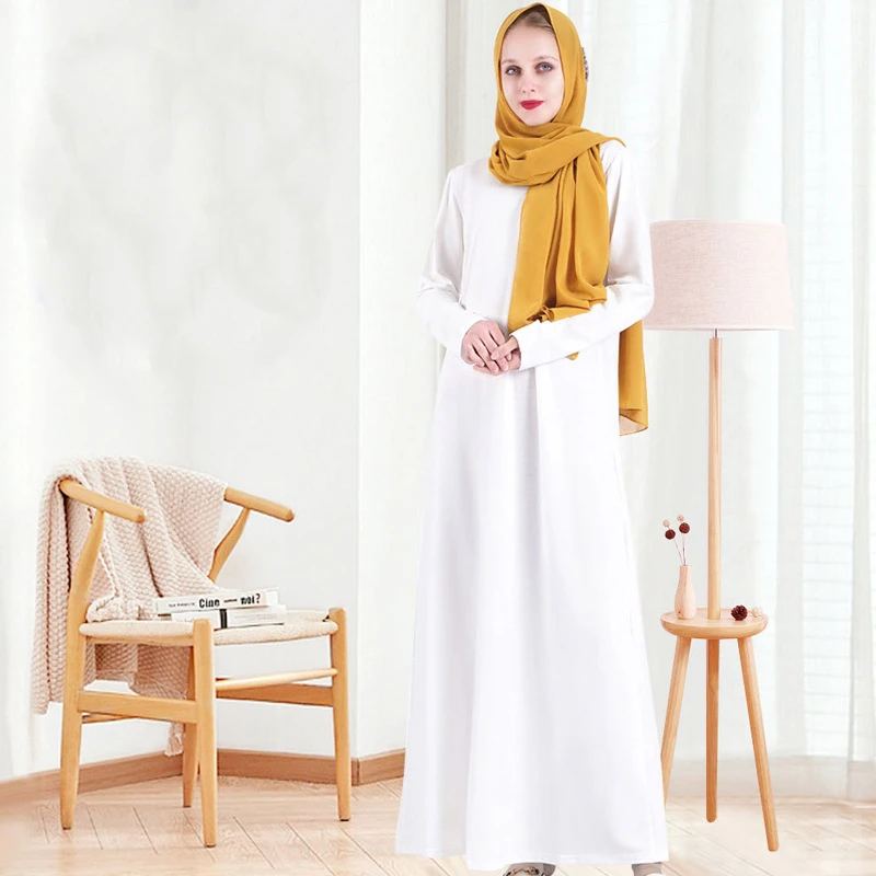 

Платье Рамадан Дубай Abaya для женщин, мусульманская модная одежда, однотонная Caftan Marocain, Мягкая Новинка 2022, женская одежда