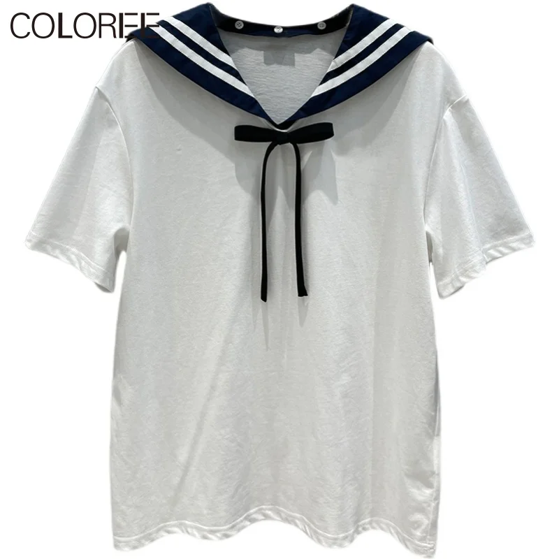 

Korean Style Fashion Summer Clothes for Women 2021 Fashion Elegant White Striped Cotton Blusas Y Camisas