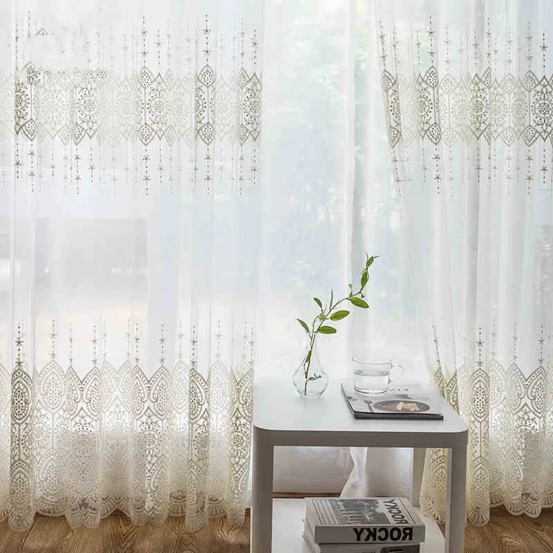 Роскошные европейские тюлевые оконные занавески s для гостиной спальни нежные