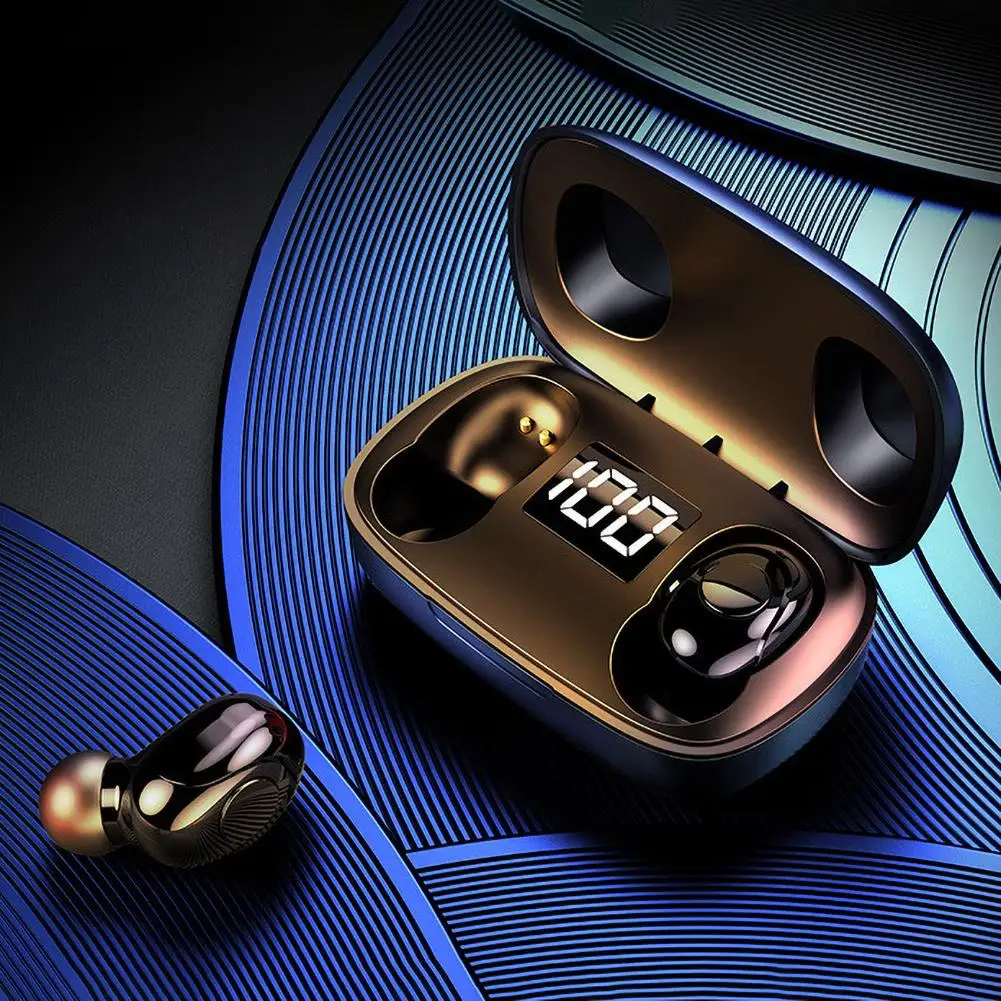 S9 TWS Bluetooth 5 0 светодиодный цифровой дисплей беспроводные Мини HiFi Наушники