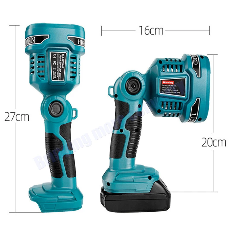 

For Makita LED light 12W apply For Makita 18V BL1830 BL1860 Power tool Li-ion Battery Hight quality LED lamp