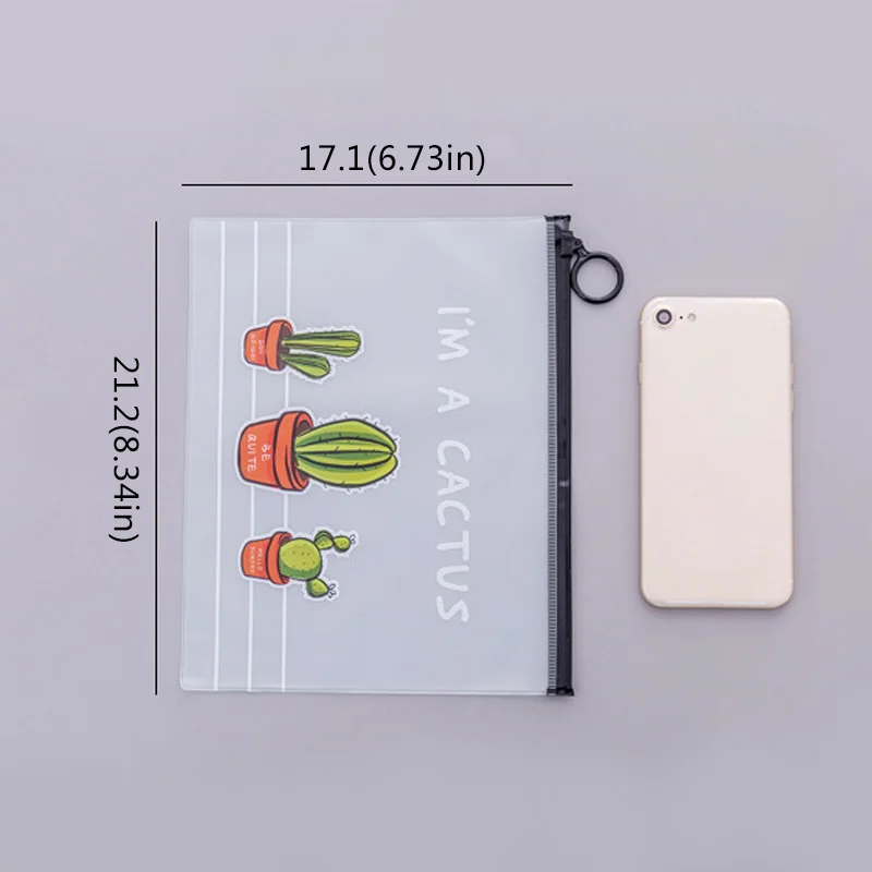 Пластиковые пакеты с застежкой-молнией карандаш милые Мультяшные прозрачные