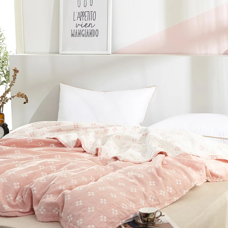 Одеяло 3 слоя хлопок марля для кондиционирования воздуха крышка тонкая работа