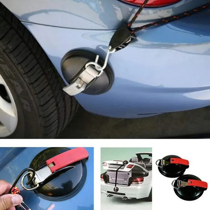 

Suction Cup Anchor Heavy Duty Tie Down Car Mount Luggage Tarps Tents Anchor with Securing Hook Universal for Car Truck HX6C