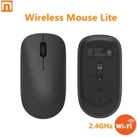 xiaomi wireless mouse lite 2 4ghz 1000dpi ergonomic optical portable computer mouse usb receiver office game mice for pc lap
