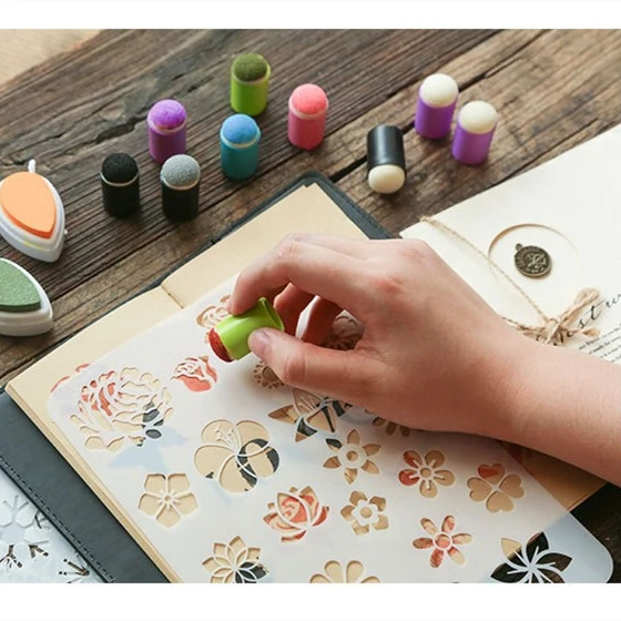 10 шт./компл. искусственная кожа пена для пальцев скрапбукинг живопись своими