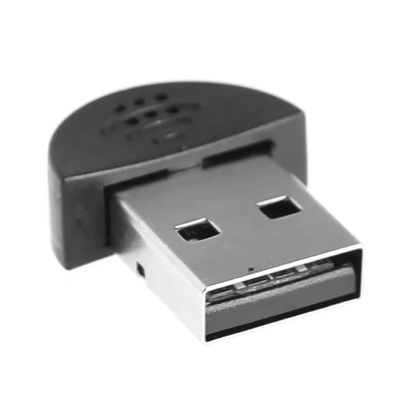 Черный супер мини USB 2 0 разъем микрофон Речевая запись аудио адаптер для ноутбука