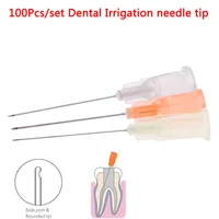 100pcsset oral hygiene care material dental endo irrigation needle tip end closed side hole root canal wasingh endo syringe