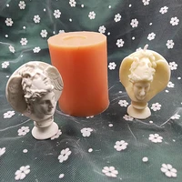 double face goddness from ancient greek metholagy candle mold figurine bakeware tools