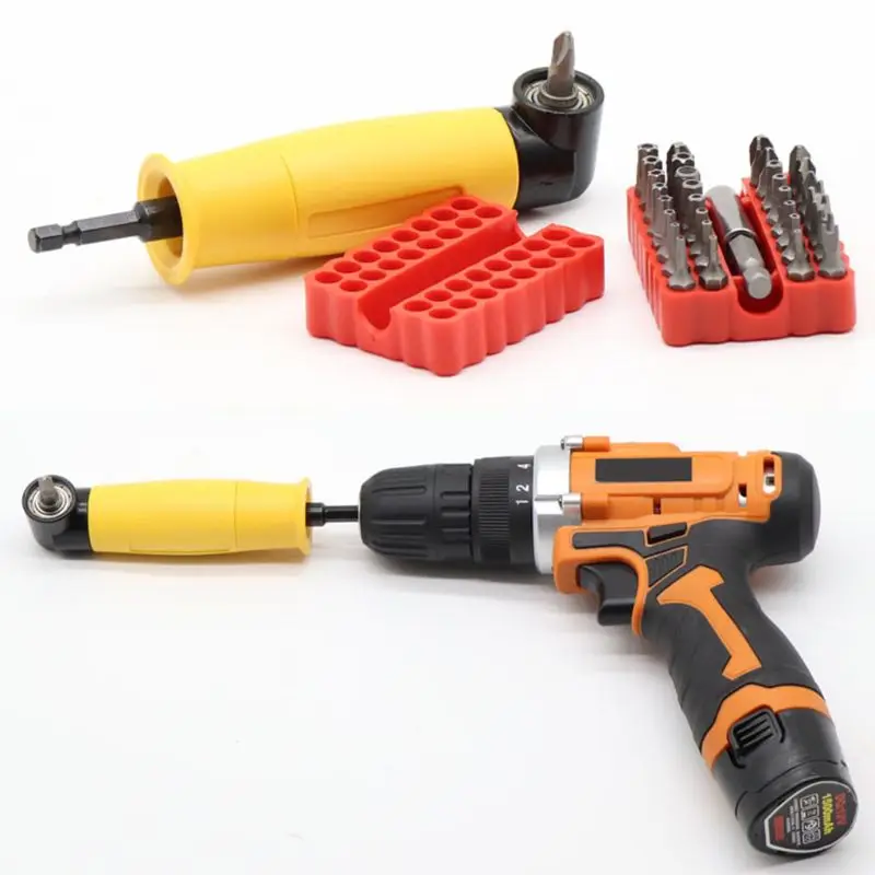New 90 Degree Drill Bit Adapter Right Angle Screwdriver Driver Reversible Ratchet | Инструменты