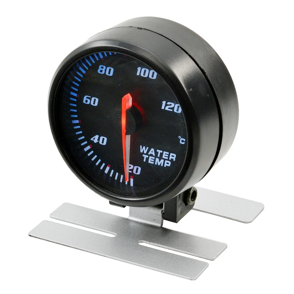 Датчик температуры воды Dragon 60 мм измеритель с черной панелью и синей подсветкой 20