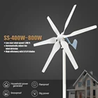 Ветряной генератор 400 Вт, 600 Вт, 800 Вт, 12 В, 24 В, 48 В, 356 лопастей, вертикальные ветряные мельницы, свободная энергия, альтернативные аксессуары для дома