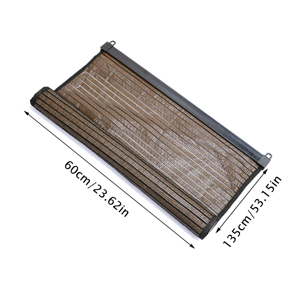 

135x60cm Window Roller Shade Sunscreen Blackout Curtain Sunlight Blocking Blinds Removable Drill-free Blackout Shade Curtain