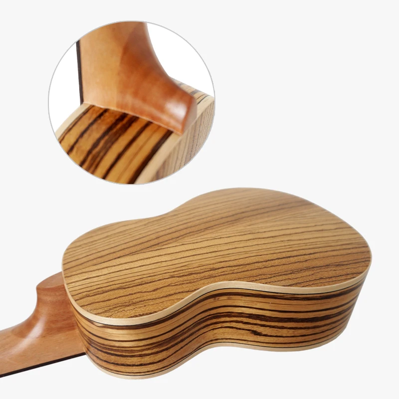 Aiersi бренд 21 дюймов Твердая ель Топ zebrawood тело Гавайские Гавайи|Укулеле| |