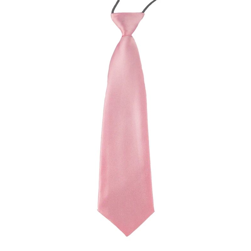 Kid Light Pink Бренд, мужские галстуки для родителей и детей, синие, фиолетовые, красные галстуки на шею, мужские галстуки на шею, одноцветные регулируемые Галстуки Для Свадьба, деловые, вечерние - Цвет: Kid Light Pink