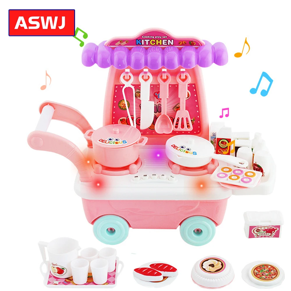 Детский игровой домик кухонный стол игрушки различные музыкальные истории