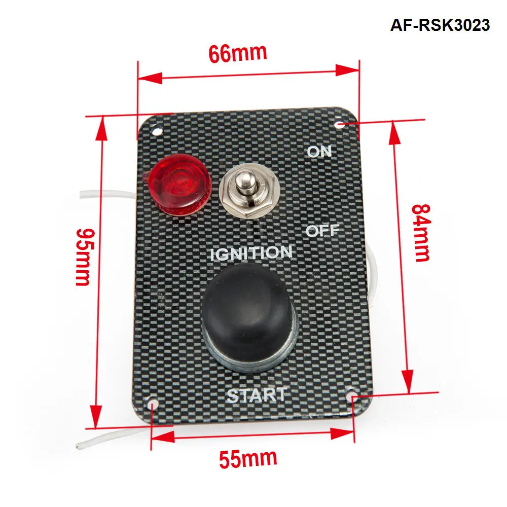 Кнопка запуска двигателя гоночного автомобиля с 1 тумблером Переключатель