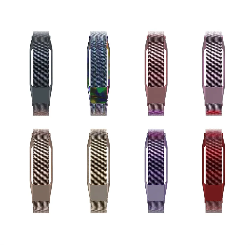 Магнитный Миланский ремешок на запястье металлический браслет для Xiaomi Mi Band 3 часы