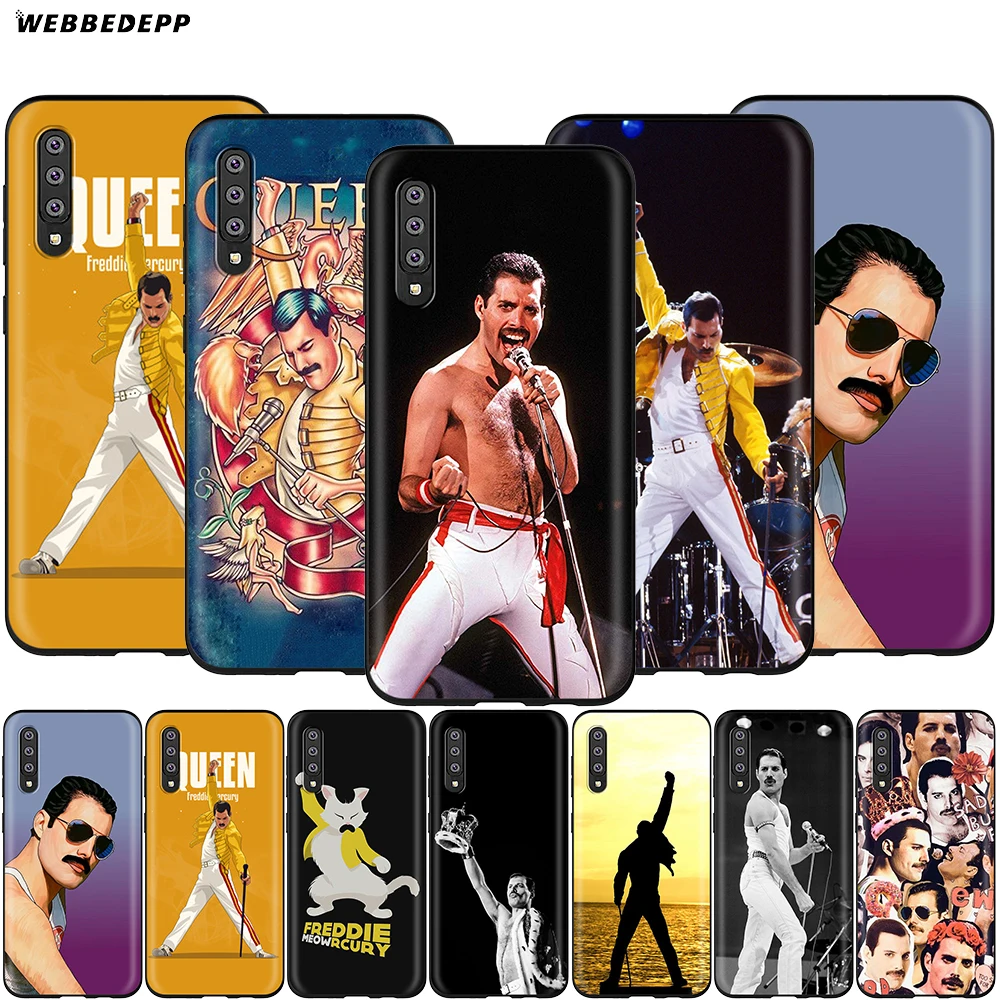 Webbedepp Freddie Mercury Queen чехол для Samsung Galaxy S7 S8 S9 S10 Plus Edge Note 10 8 9 A10 A20 A30 A40 A50 A60 A70|Бамперы| |