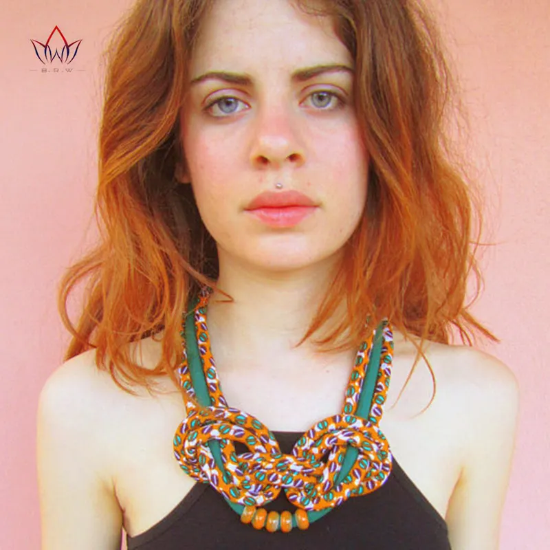 

2023 Boho Tribal Jewelry Anfrican Chunky Knot Necklace Unique Statement Multi Color Necklace For Birthday Gift WYB184
