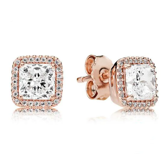 

Женские серьги-Пандора из серебра 925 пробы, с фианитом