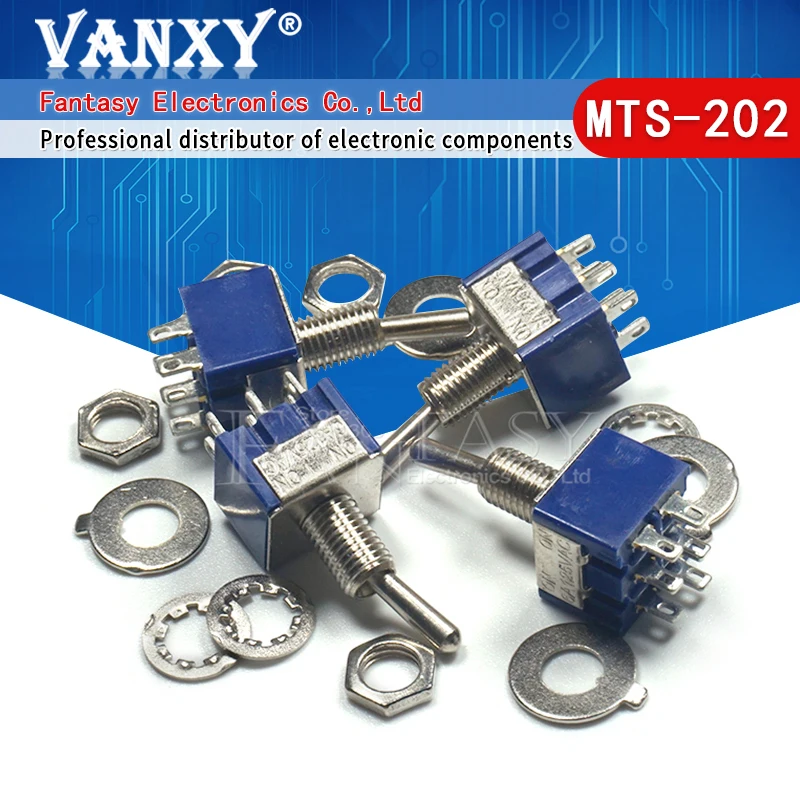 Фото 5 шт., MTS-102, MTS-103, MTS-202, MTS-203, 6A, 125 В, мини 3/6PIN, переключатели Вкл/ВКЛ/ВЫКЛ для переключения фар, двигатели №3