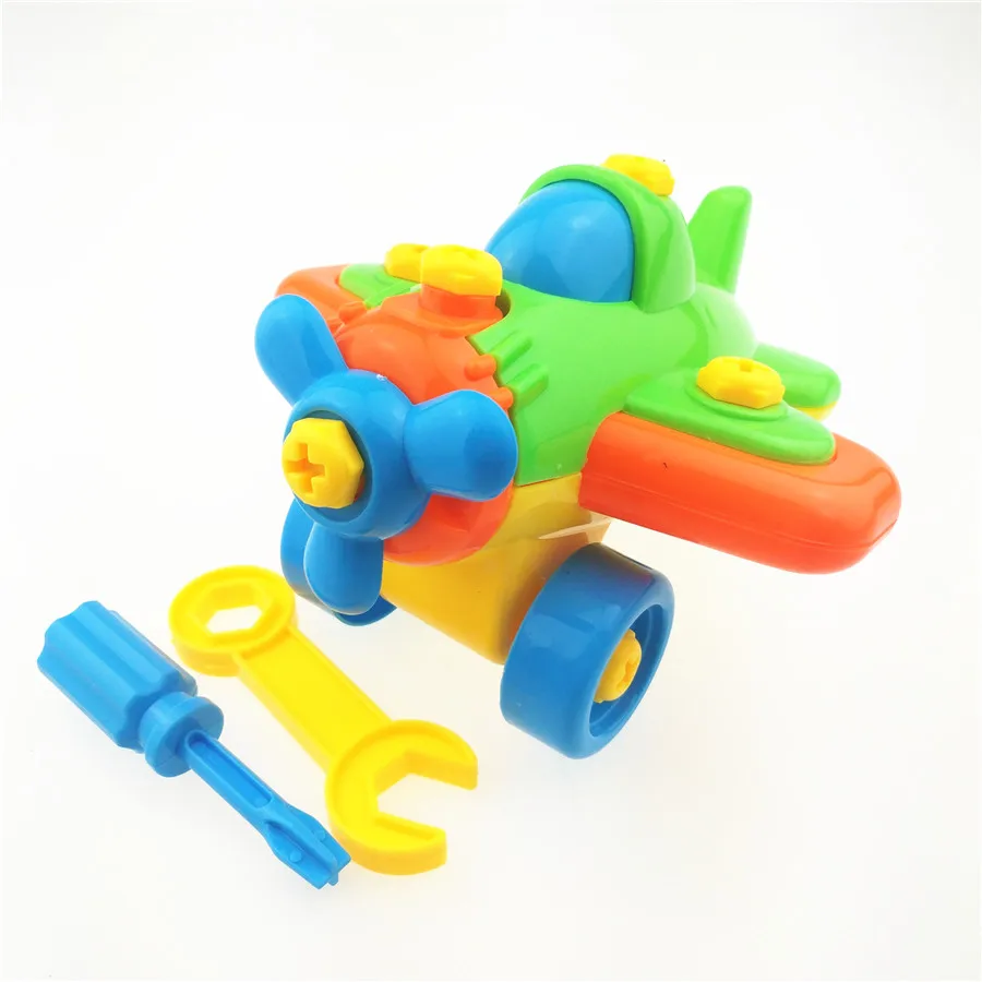 

Baby Kid Assembled Model Tool DIY Disassembling Small Plane clamp With Screwdriver Educational Toys