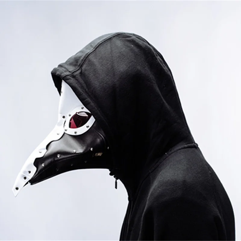 Маска Чумного доктора Орел клюв стимпанк Длинный Нос Маски черный ПУ птицы