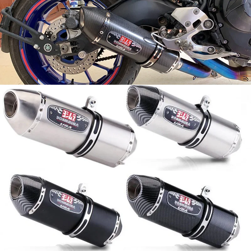 

Universal Motorcycle Exhaust Escape Pipe Muffler Silencer DB Killer Yoshimura Carbon Fiber Muffler for MT-09 Tmax Xmax Nmax R3