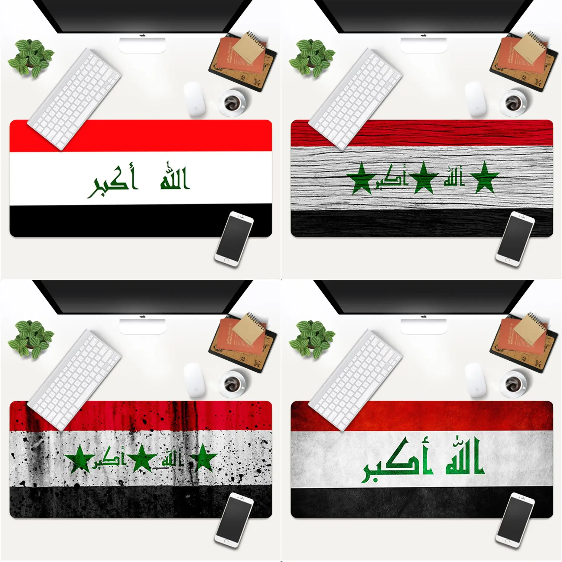 

MaiYaCa Custom Skin Iraq Flag gamer play mats Mousepad Gaming Mouse Pad Large Deak Mat 700x300mm for overwatch/cs go