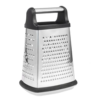 spring chef professional box grater stainless steel with 4 sides best for parmesan cheese