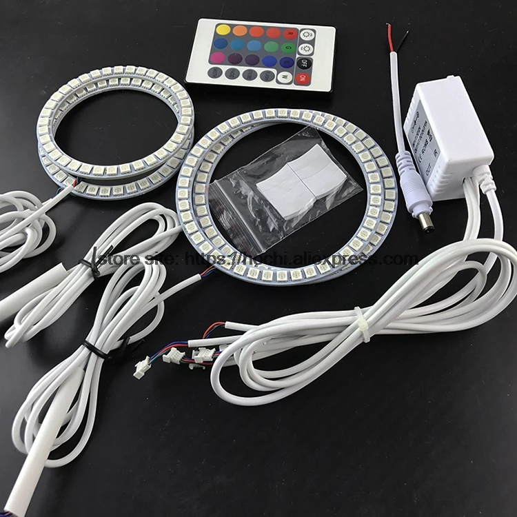 HochiTech RGB многоцветный светодиодный комплект колец ангельские глазки Halo супер