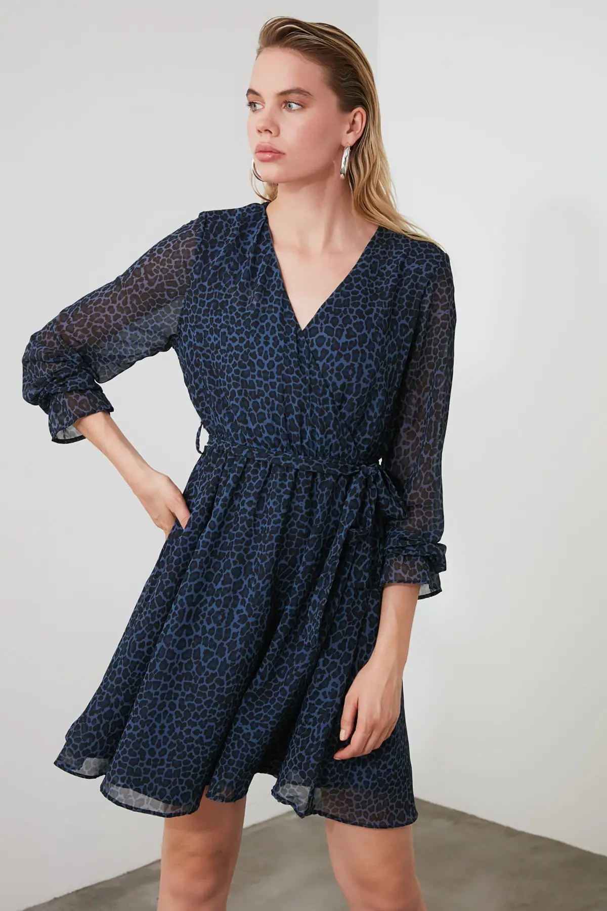 Платье с узором Trendyol TWOSS20EL0626|Женские платья| |