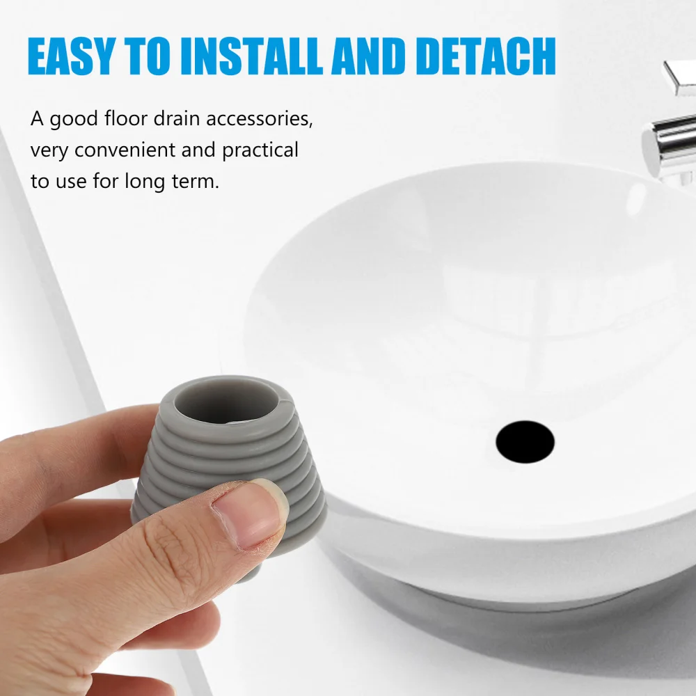 

2pcs Silicone Floor Drain Plugs Bathtub Plugs Bathroom Sink Drain Plugs